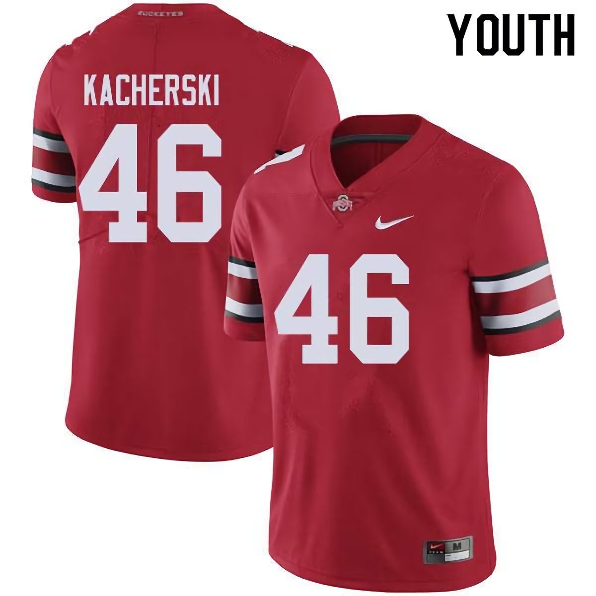 Cade Kacherski Ohio State Buckeyes Youth NCAA #46 Nike Red College Stitched Football Jersey XJO5856YS